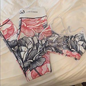 !!SOLD!! Love Fitness legging and bra combo